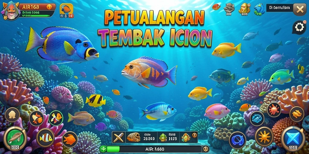Tampilan gameplay seru Tembak Ikan di AIR168.