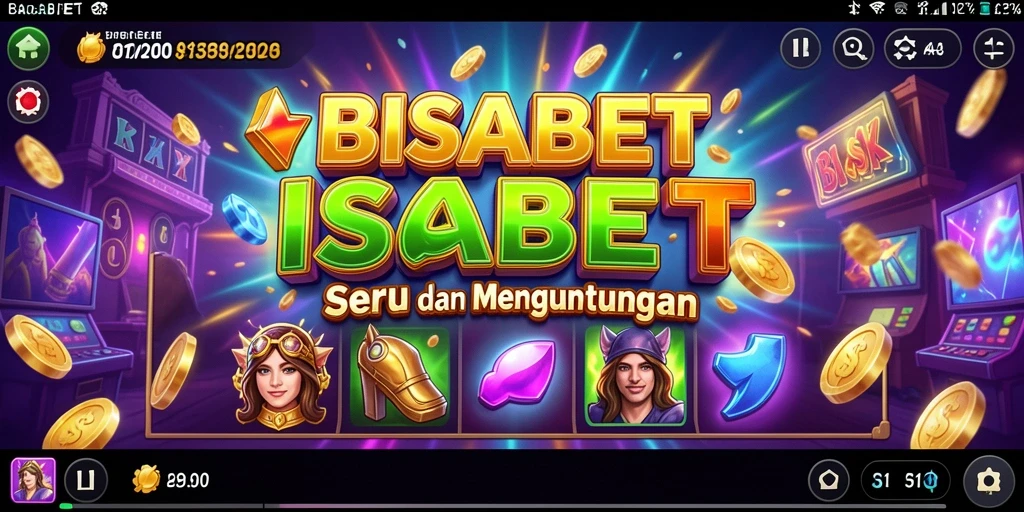 Tampilan menarik dari gameplay Slot BISABET yang penuh warna.