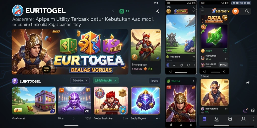 Tampilan utama aplikasi EUROTOGEL dengan fitur-fitur utama.