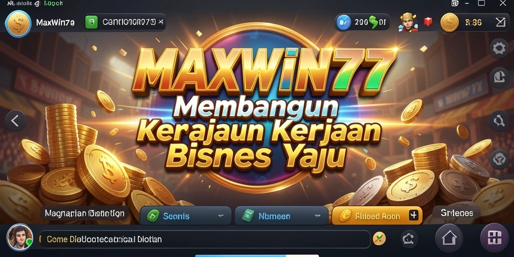 Tampilan gameplay menarik di <strong>MAXWIN77</strong> yang menggambarkan strategi bisnis.