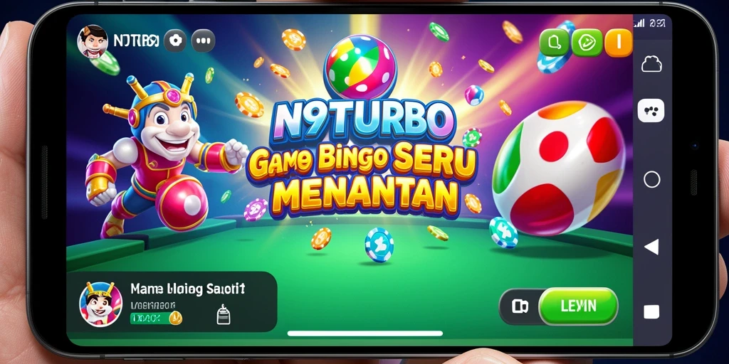 Tampilan gameplay seru N9TURBO dengan angka-angka Bingo.