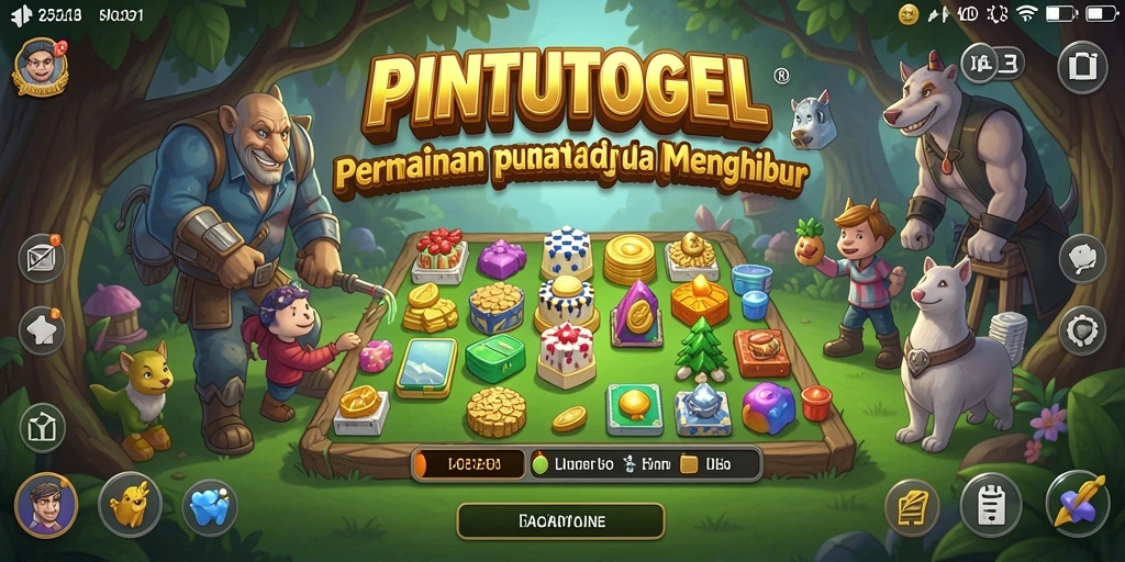 Tampilan gameplay PINTUTOGEL dengan level puzzle yang menarik