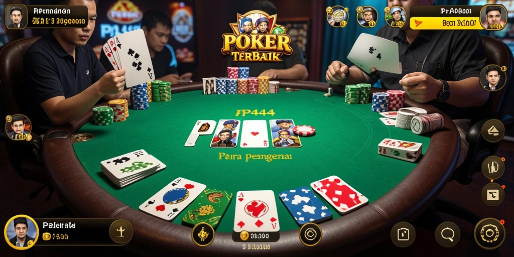 Tampilan permainan poker yang menarik dan penuh aksi di PP444.