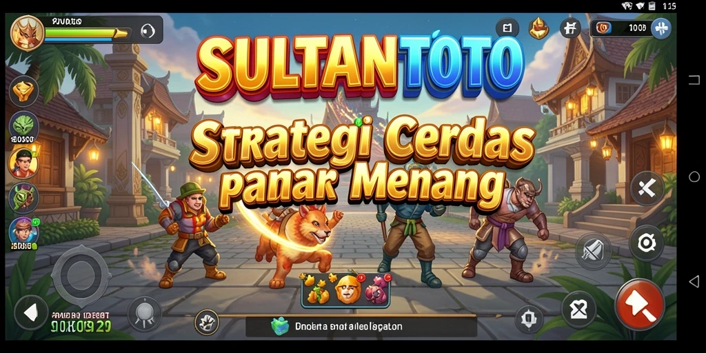 Screenshot utama SULTANTOTO menampilkan gameplay strategi yang seru.
