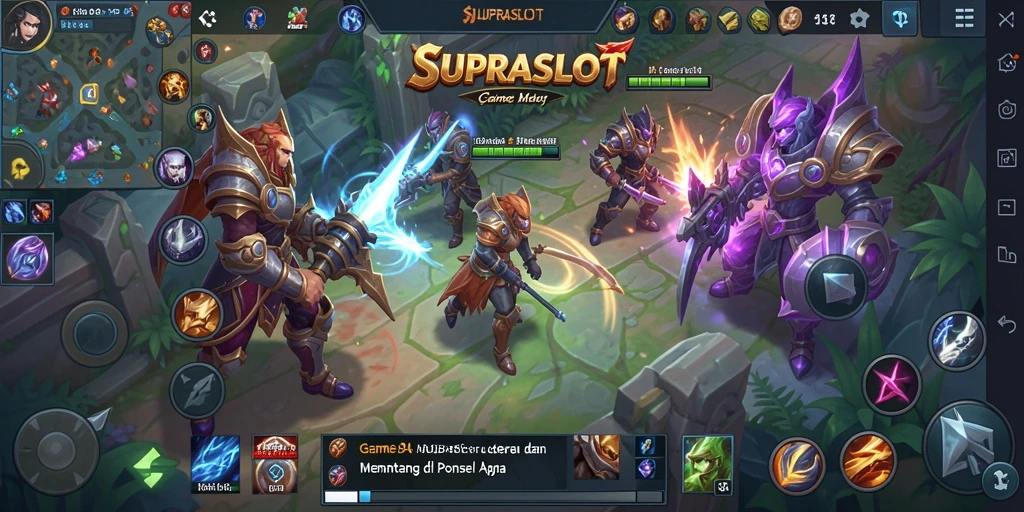 Tangkap momen seru dalam gameplay MOBA SUPRASLOT.