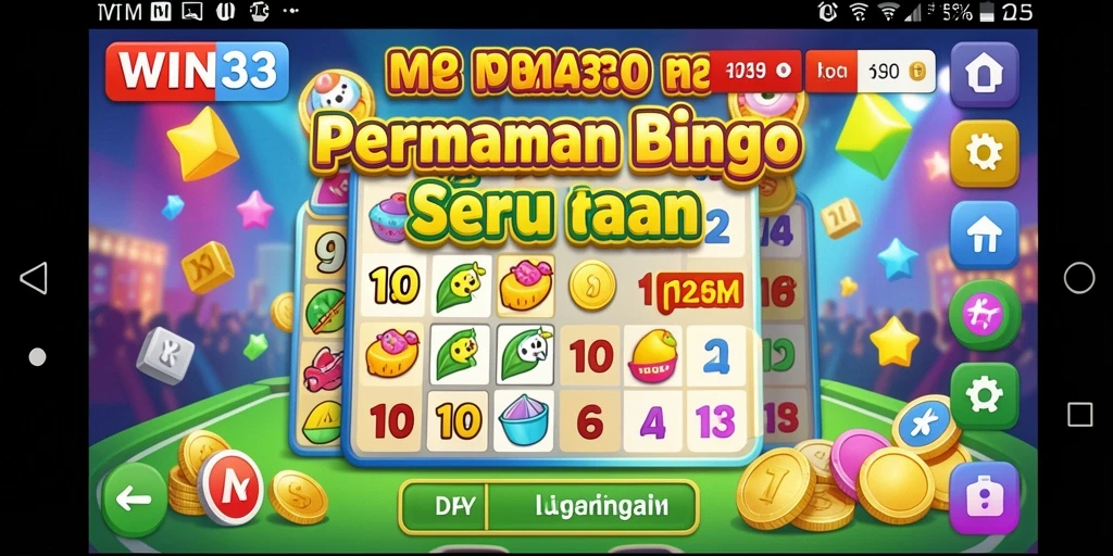Tampilan gameplay Bingo yang seru dan interaktif di WIN33.